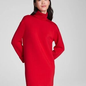 AE Turtleneck Mini Dress Red